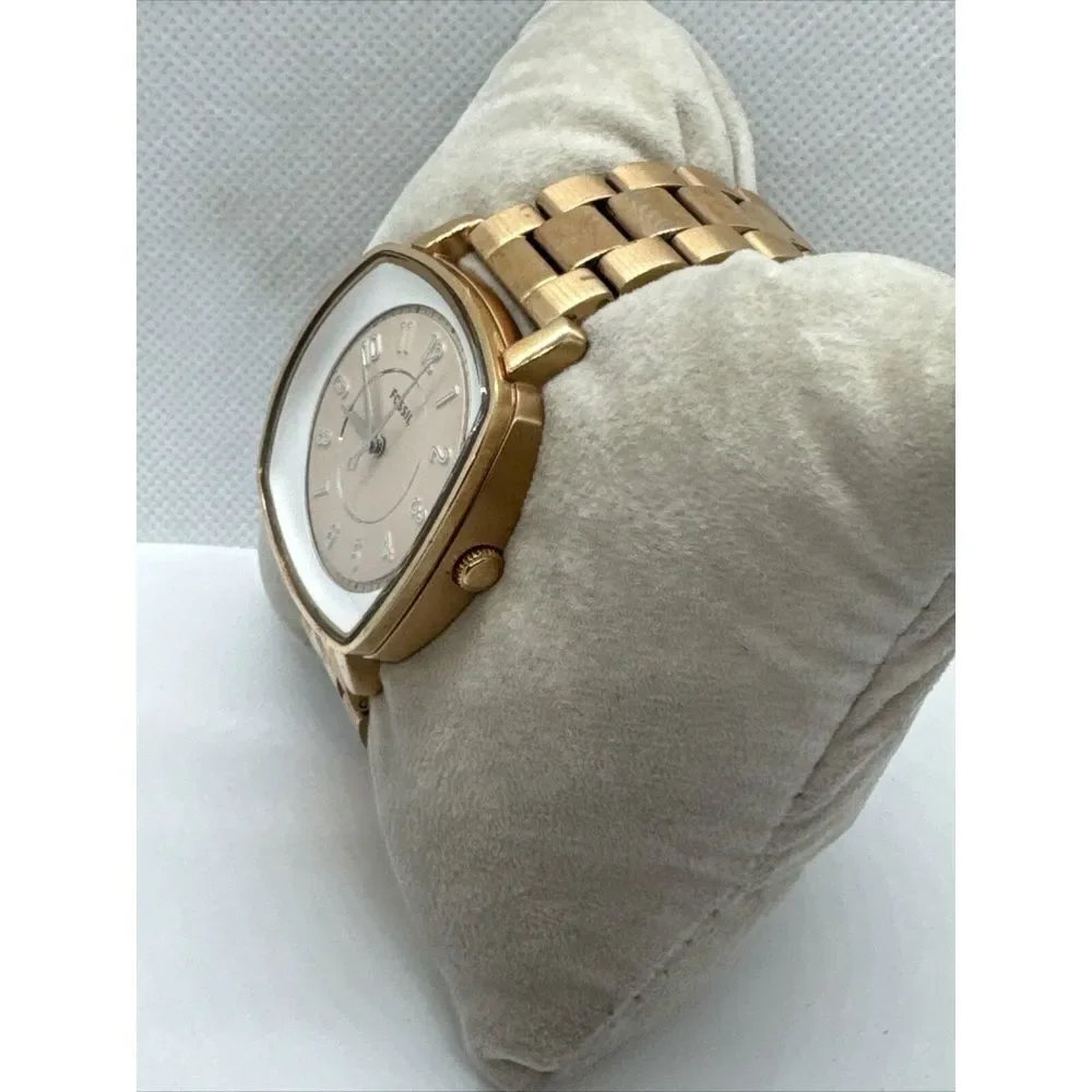 Fossil Idealist ES4195 Unisex Rose Gold Stainless Steel Analog Dial Watch JNA360